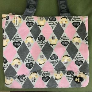 HARAJUKU LOVERS - Pink/Gray Medium Tote Bag